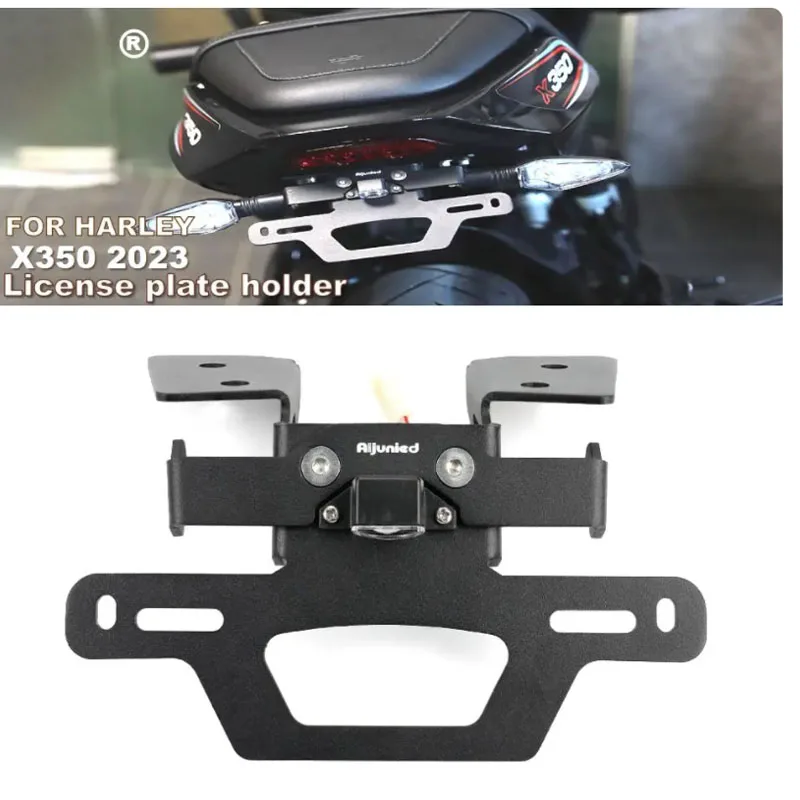 X350 Držiak poznávacej značky pre Harley X350 Zadná poznávacia značka Ráme zákruta signálu Zadný Mudguard, Doplnky rámcov ŠP