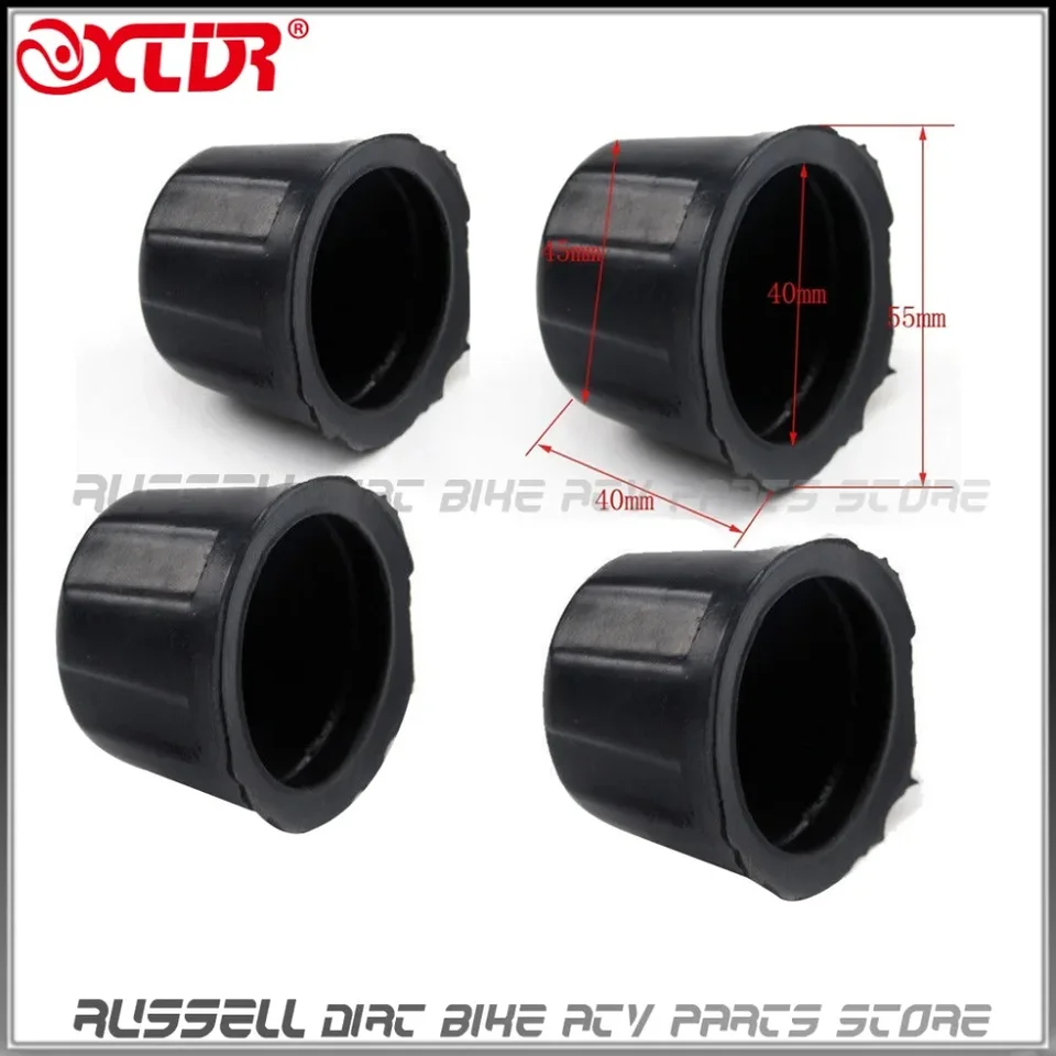 X4 40 mm gumový dekoratívny kryt s čiapkou Čierna pre okrajové koleso 110 ccm 125 ccm 250 ccm 300 ccm Minibike ATV Quad Go Karting Accessories