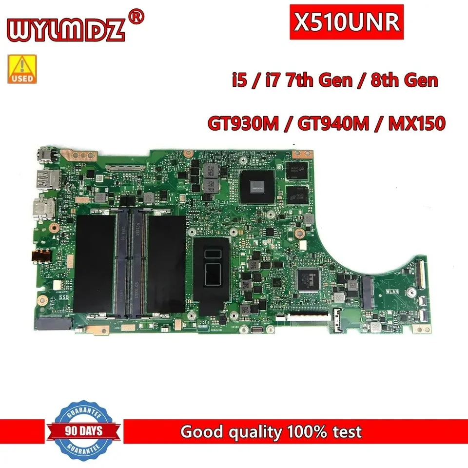 X510UN I5/i7cpu GT930M/GT940/MX150 HAINBOARD pre ASUS X510UQ X510UR X510UNR X510UQR S510UN S510U X510UF