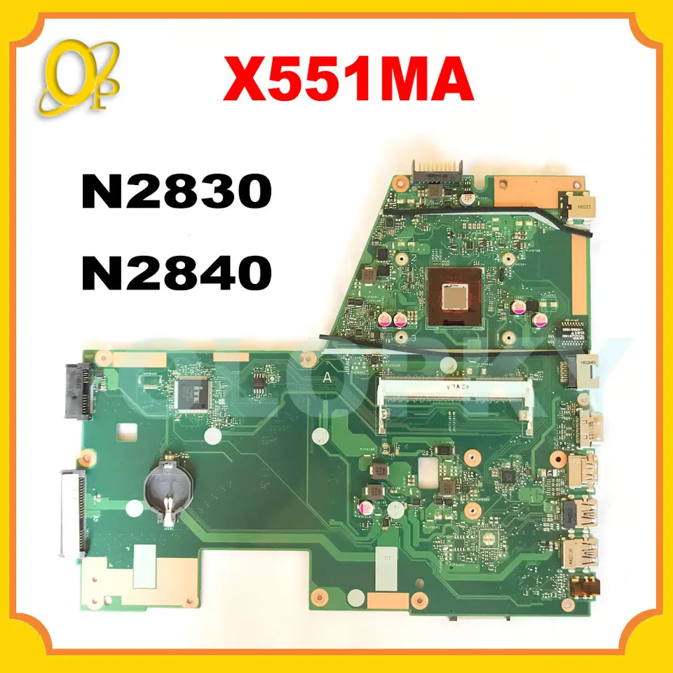 X551MA základná doska pre základnú dosku pre notebook ASUS X551M s N2830/N2840 CPU DDR3 100% Plne testovaná