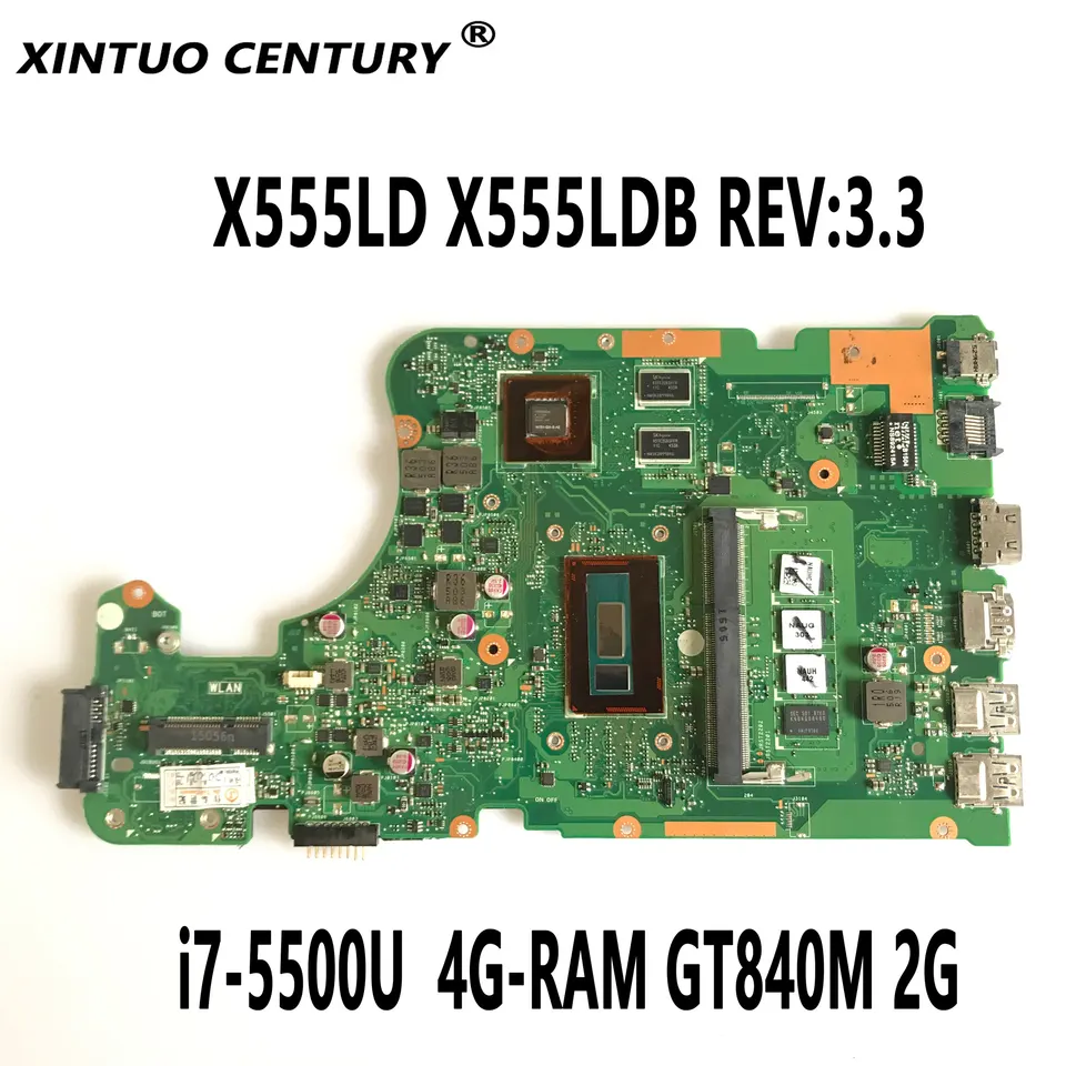 X555LD X555LDB Rev: 3,3 pre ASUS F555L K555L A555L X555L X555LN X555LNB LAPTOBA HOPOCIEK I7-5500U 4G-RAM GT840M 2G 100% Test