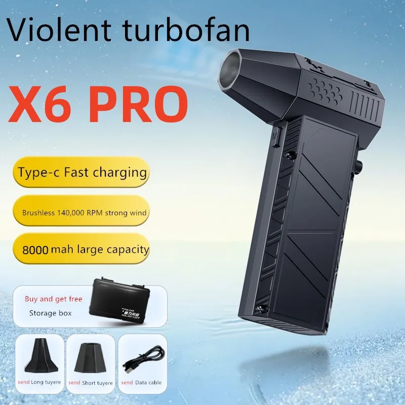 X6 Pro Auily ventilátor 140000 ot./min