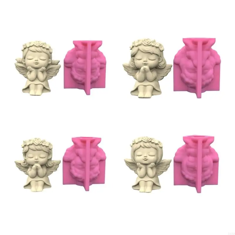 X6HD 3D Garland-Angel Planter Fold Flower Flow Silikone Fold domácich dielov Držiak domáci výzdoba