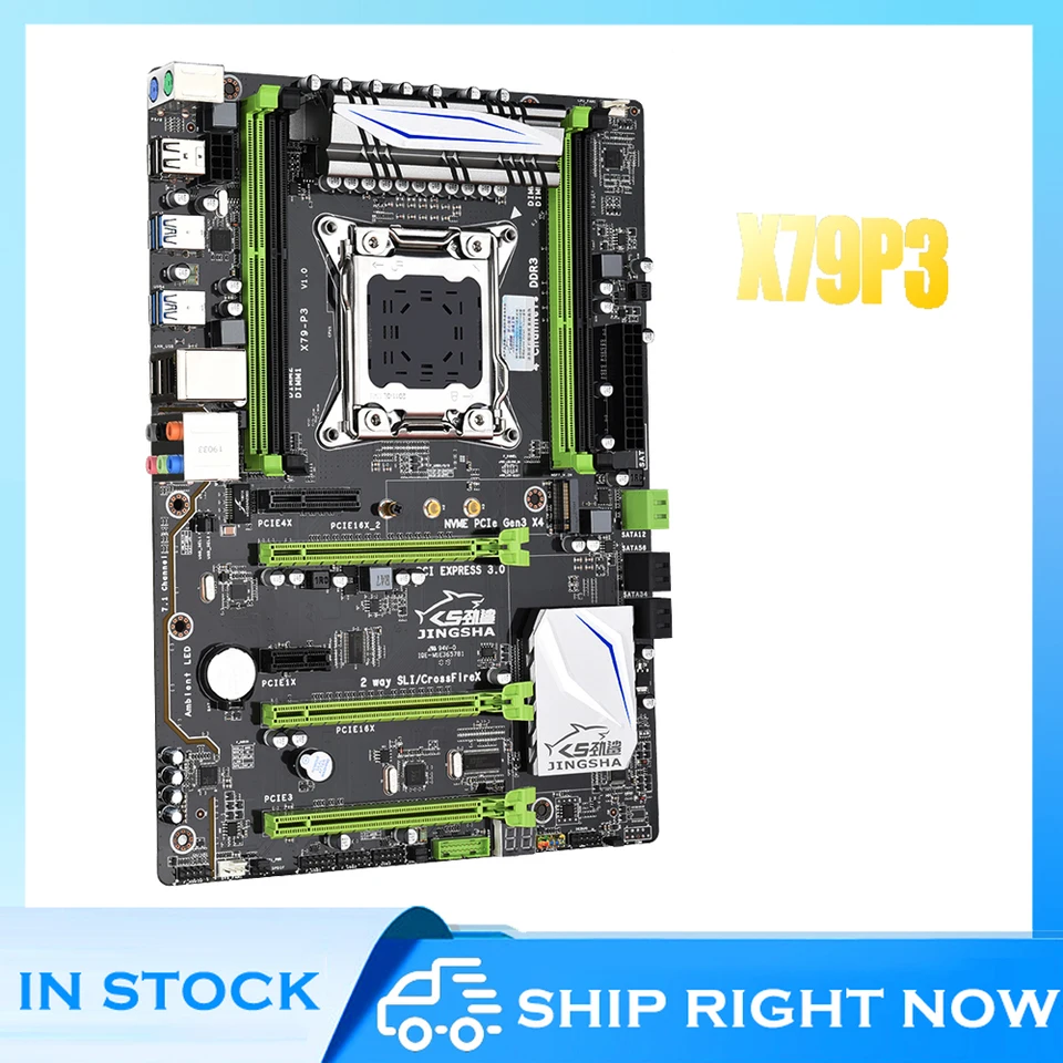 X79 P3 Základná doska LGA 2011 Quad Channel ATX USB3.0 SATA3.0 Podpora základnej dosky HADING HEADBOARD 128 GB DDR3 Reg ECC