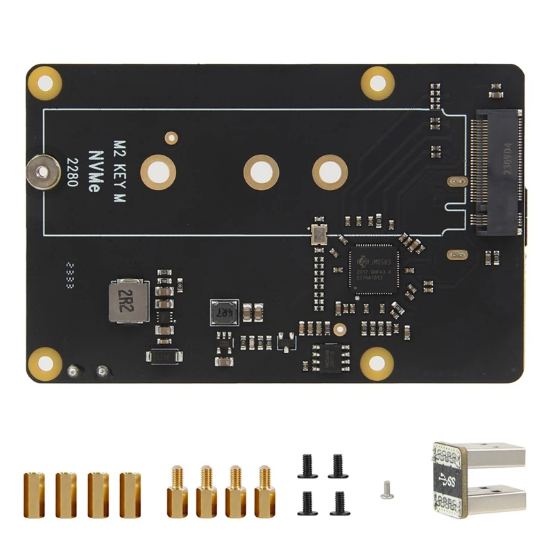 X872 Expansion Board pre Raspberry Pi 4 USB až M.2 NVME SSD NAS Expansion Board Boot z SSD