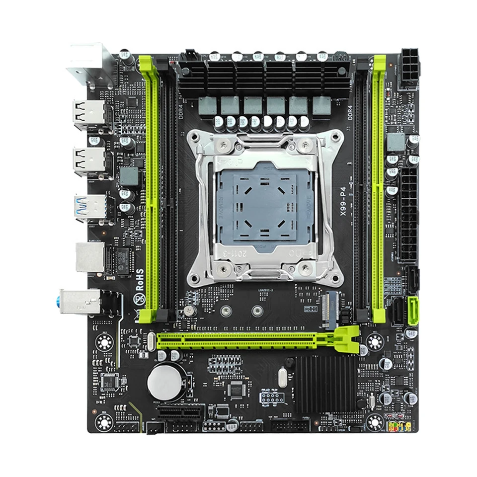 X99 Pracovná doska na plochu Dual Channel Lag 2011 Herná doska PC hlavná doska DDR4 RAM USB 2.0/3,0 128 GB Pamäť 2400 MHz pre stolný počítač