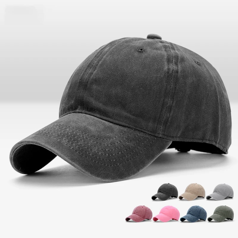 [XAYBZC] Príležitostné muži bavlní Solid baseball čiapka Vantage Ženy Dievča nastaviteľné Snapback Bone Dad Cat Wholesale