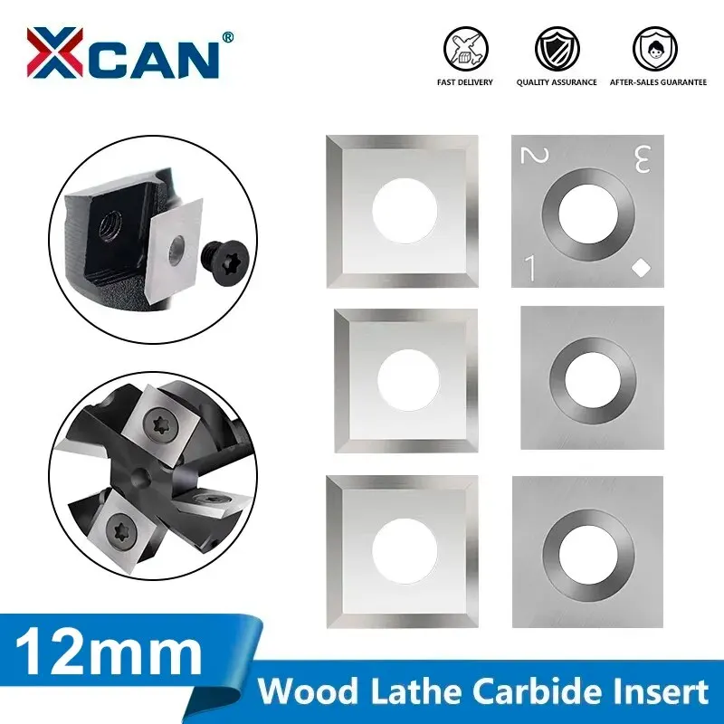 Xcan karbidová vložka Cutter pre drevené plávanie bit bit 12x12x2.2mm 2 mm