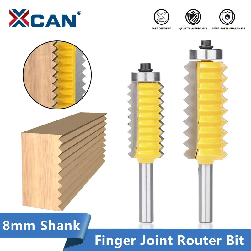 Xcanový kĺbový router bit 8 mm drieku zdvihnutý panel v kĺbový kĺbový kĺbový kĺb lepidla frézka nožnica Tenon Cutter Wood Router Bit