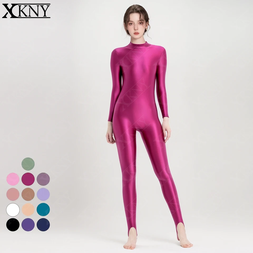XCKNY SATIN GLOSSY BODYSUIT HIGH CHREAM DLHODELSKÝ KOMSUSION UNISEX CELNÉ KRAJINY