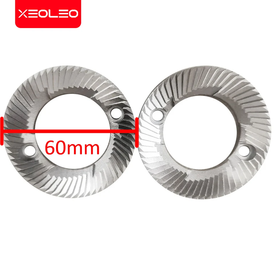 Xeoleo Mill Stone pre 500n Plochú vrstvu 60 mm Grind Burr Coffee Part Castless Ocel