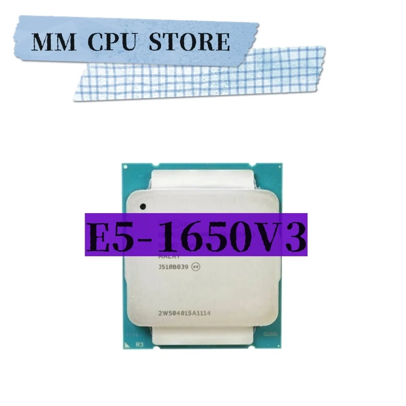 Xeon E5 1650 V3 3,5 GHz 6-Core 15MB vyrovnávacia pamäť LGA2011-3 CPU E5 1650-V3 Procesor E5 1650V3