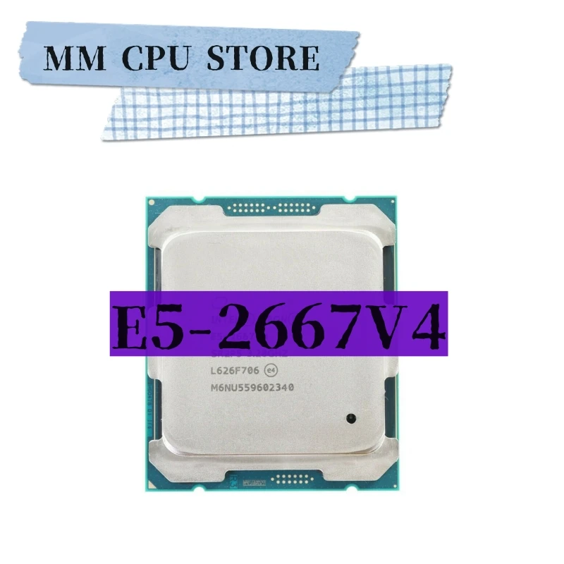 Xeon E5 2667 V4 2667v4 3,2 GHz 8-jadrová 16-litrová procesor L3 = 25M 135W LGA 2011-3 CPU