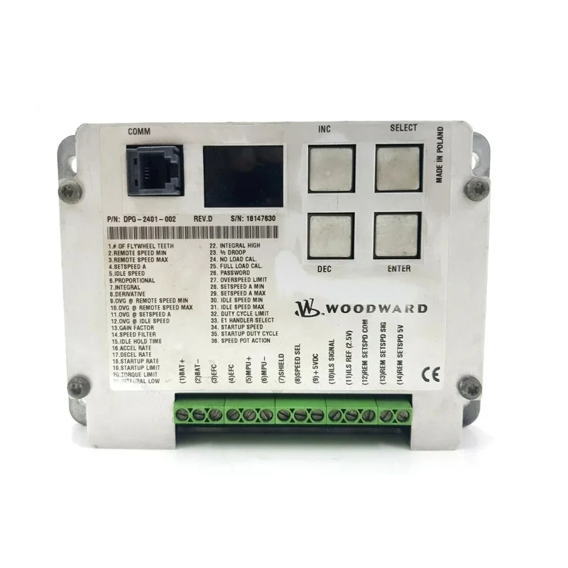 Xeon Original Woodward DPG-2401-002 ovládač rýchlosti