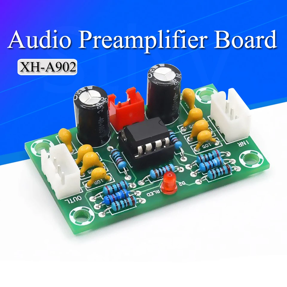 XH-A902 Audio Preposamplifier Board Modul NE5532 Zosilňovač predného panela Digitálne tónové dosky široké napätie