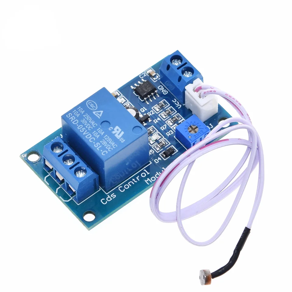 XH-M131 DC 5V / 12V Riadiaci spínač svetla Fotoresistorový reléový detekčný snímač 10A Automatický riadiaci modul jasu