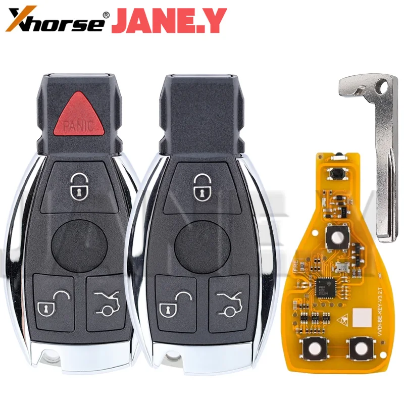 Xhorse vvdi Be Smart Dramo Kľúč pre Mercedes Benz 315/434MHz W211 W212 W203 W205 W205 W210 W221 W222 3/4