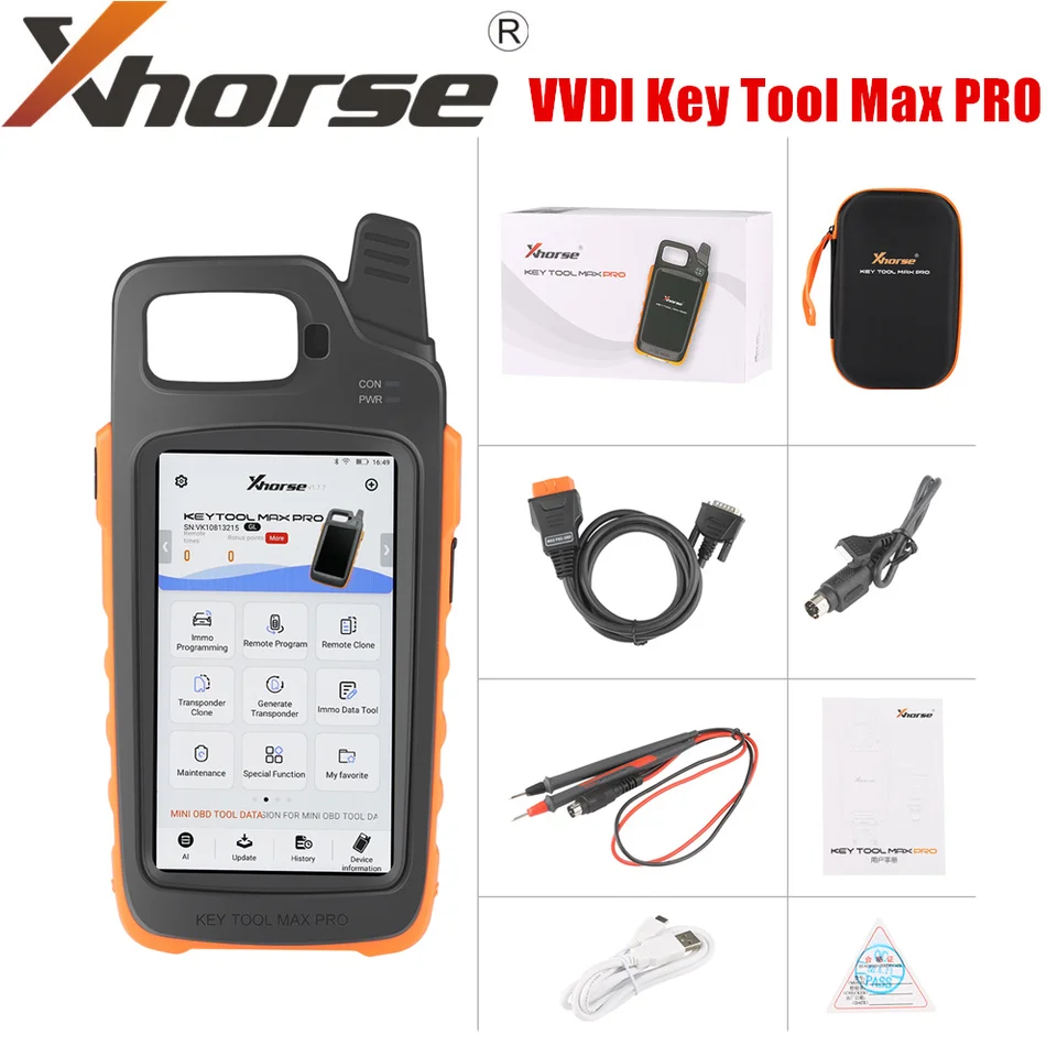 Xhorse VVDI Key Tool Max Pro Remote Programátor kombinuje funkcie nástroja Key Max a Mini OBD Funktion