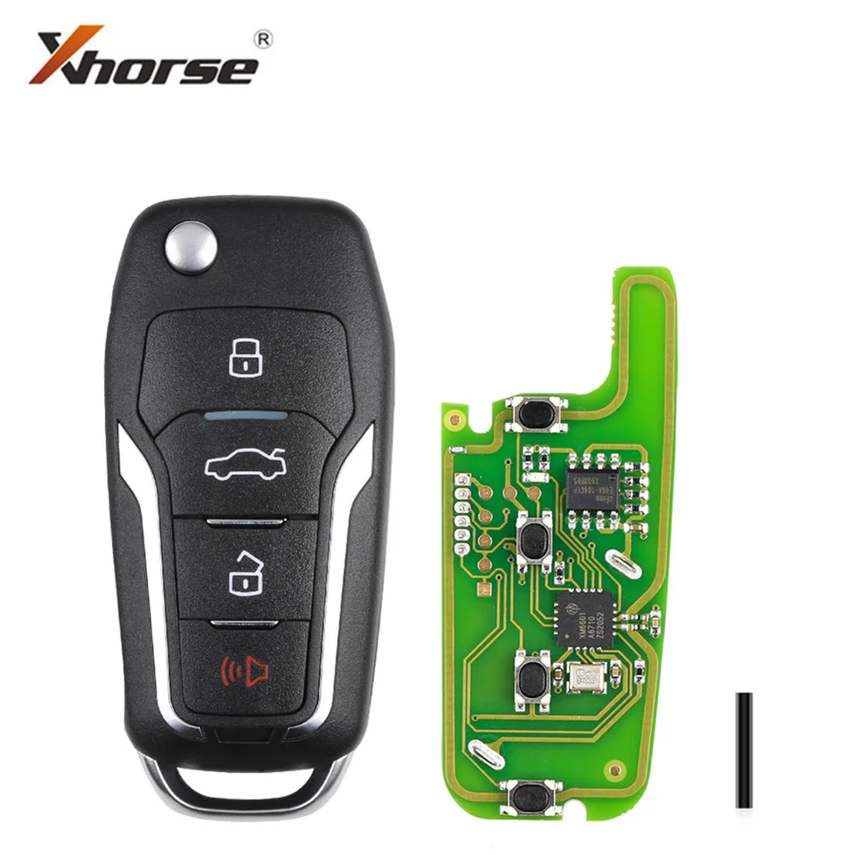 Xhorse XKFO01EN Universal Wire Diaľkový kľúč pre tlačidlo Ford FOB 4 X013 Series 5ks/Lot