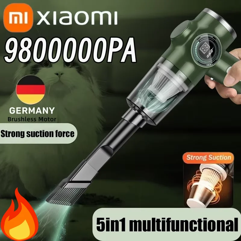Xiaomi 9800000PA bezdrôtový automobilový vreckový vysávač Vetka vlhkého suchého s dvoma použitím Vysoko energie Elektrický spotrebič Čisté vozidlo Domov