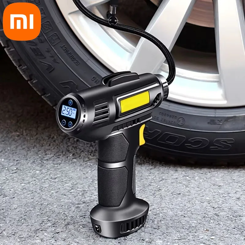 Xiaomi Auto vzduchové čerpadlo 12 V prenosný digitálny nafukovač vzduchového kompresora pre motocykle pneumatiky na bicykli