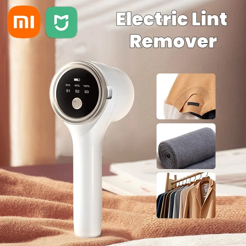 Xiaomi Lint Remover pre odevy elektrické prenosné fuzzové pelety remover LED displej nabíjateľný pre odevné kadernícke holiaceho stroja