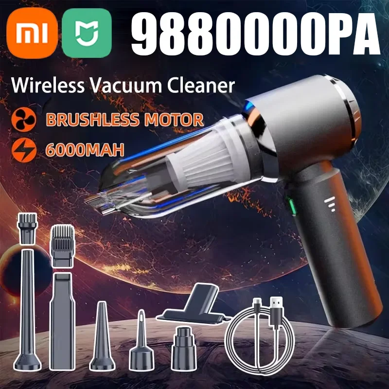Xiaomi Mijia 9880000PA Vysávač automobilu Wireless Mini Mini Runheld Silný sania Čistý stroj Prenosný vákuum čisté pre auto domov