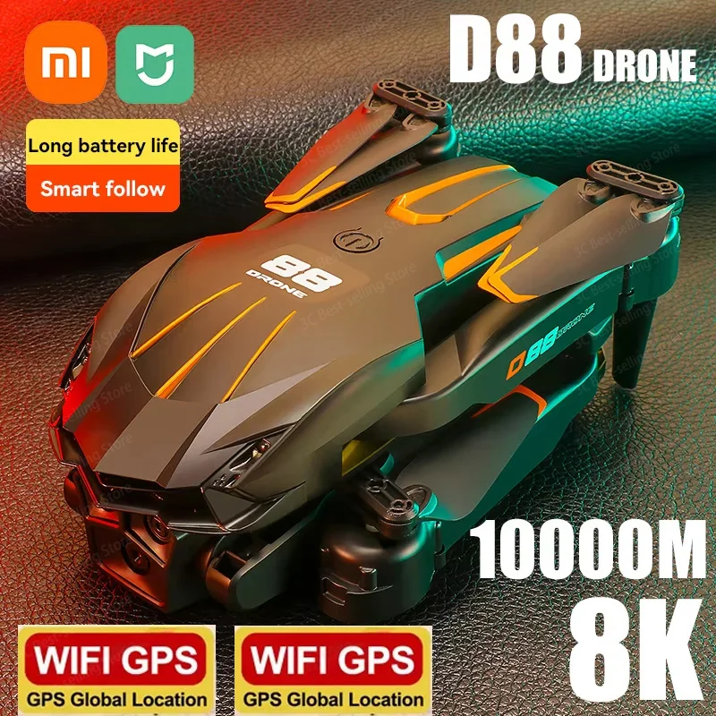Xiaomi Mijia D88 DRONE 8K HD DUAL COMOANOVÝ PROFECTION AERIAL FOOTRORY