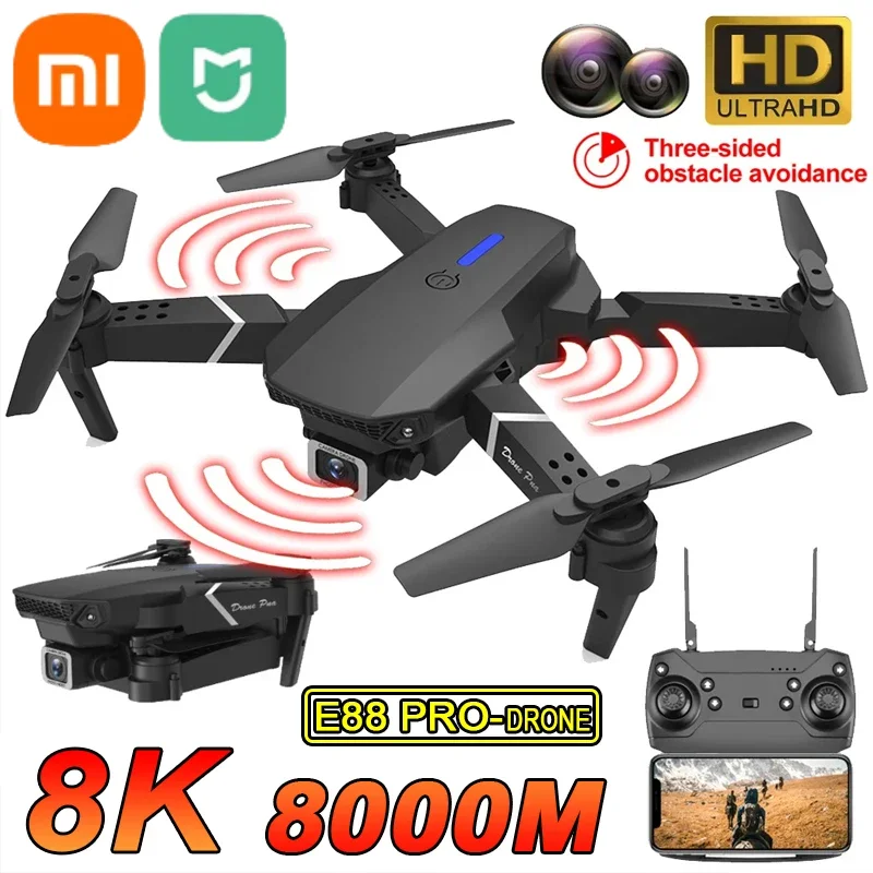 Xiaomi Mijia E88 Pro Dron 5G FPV so širokouhlým uhlom HD Camera Prekážka vyhýbania sa výške výška RC Skladateľný robot pre dospelú detskú hračku