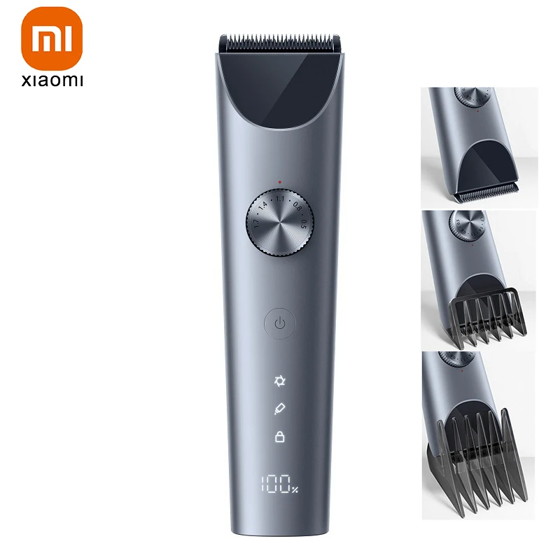 Xiaomi Mijia Hair Clipper 2, elektrický bezdrôtový kaderový zastrihávač nabíjateľné profesionálne holičské strihanie vlasov pre mužov Ženy