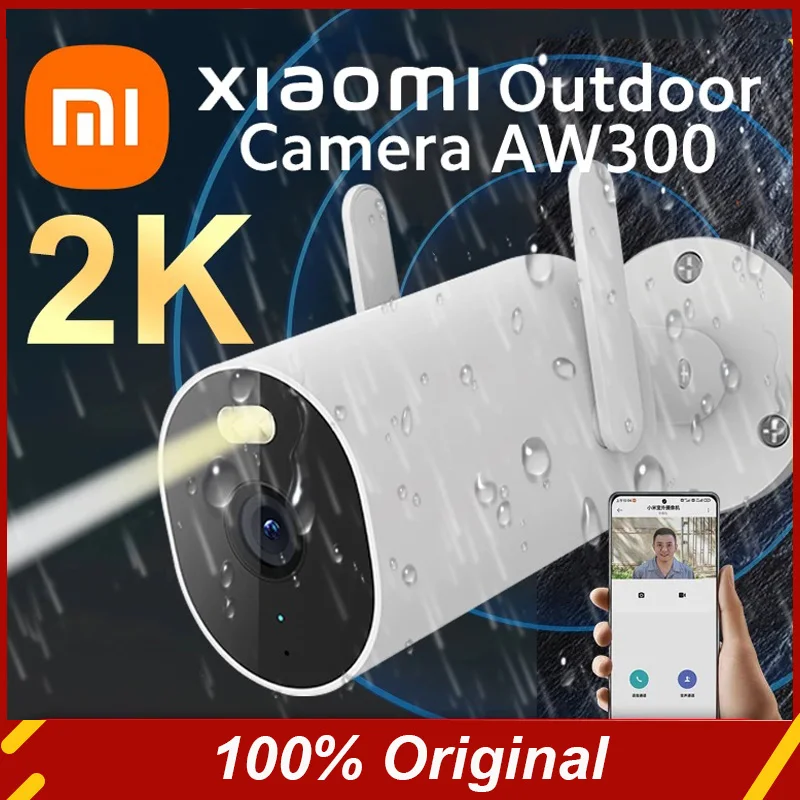 Xiaomi Mijia inteligentná outdoorová kamera AW300 IP66 2K Full Color Night Vision WiFi Video sledovanie webová kamera ľudská detekcia MI Home App