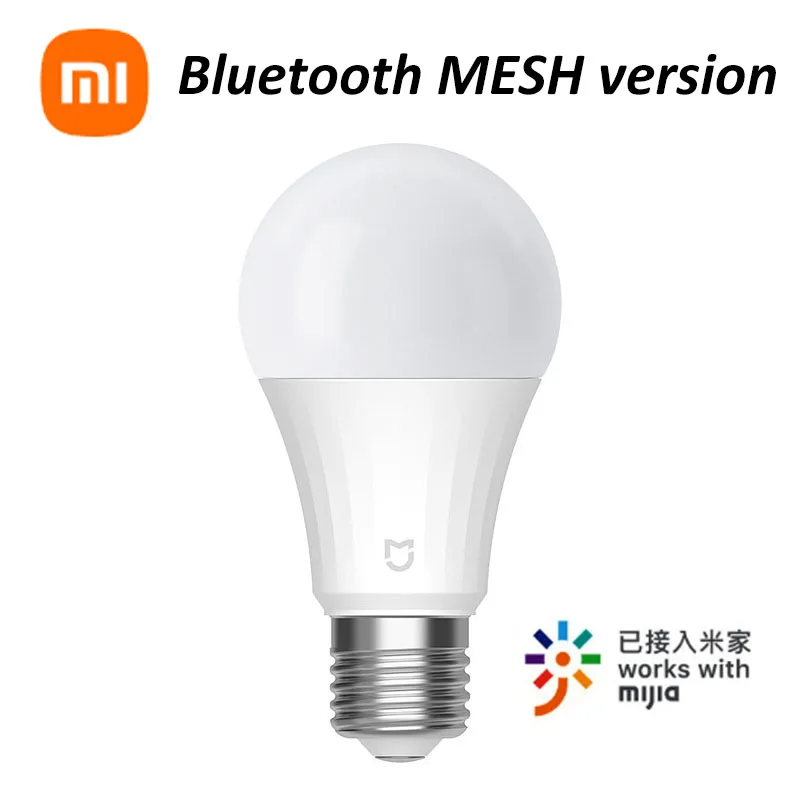 Xiaomi Mijia LED žiarovka Bluetooth MESH Verzia 5W 500LM 2700K-6500K Farba Teplota E27 Smart Bulb 220V Pracuje s domácou aplikáciou MI Home App