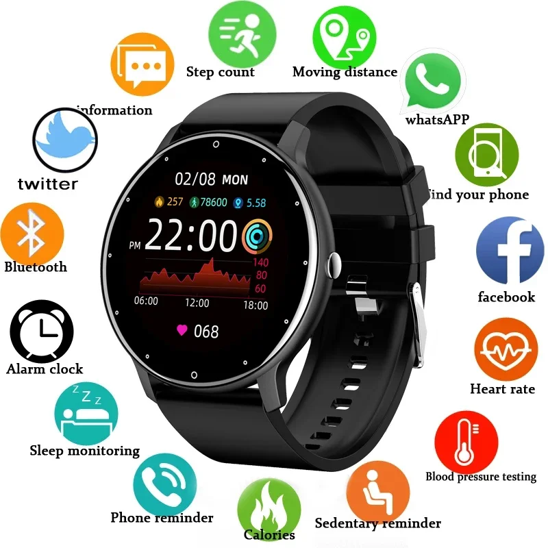 Xiaomi Mijia Smart Watch Men Ženy Full Touch Screen Sport Fitness Hodink Muž IP67 Vodotesné Bluetooth Smartwatch Men