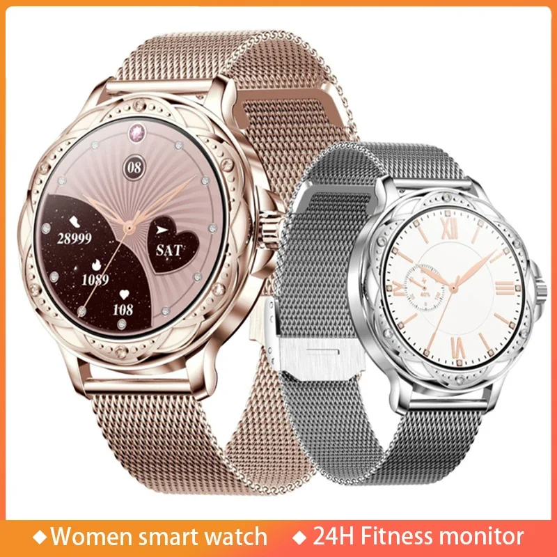 Xiaomi Mijia Smart Watch Women Bluetooth Call Lady Sport Fitness Fashion Sports Casual Smartwatch pre iOS Android 2024