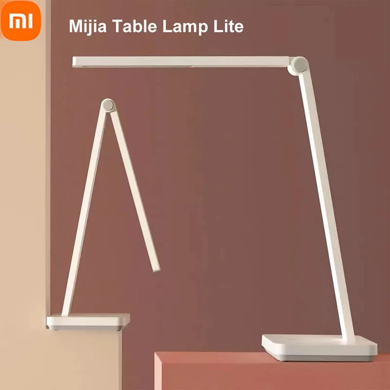 Xiaomi Mijia Stolová lampa Lite Intelligent Mi LED Desk LAMP Ochrana očí 4000K 500 LUMENS Stlmenie stolovej ľahkej nočnej lampy