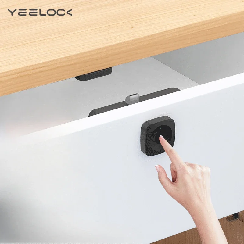 Xiaomi Mijia Yeellock Zásuvka na odtlačok prstov Zamknutím Smart Electronic Electronic Lock je vhodná pre skrinku v kancelárskej skrinke a nočná skrinka
