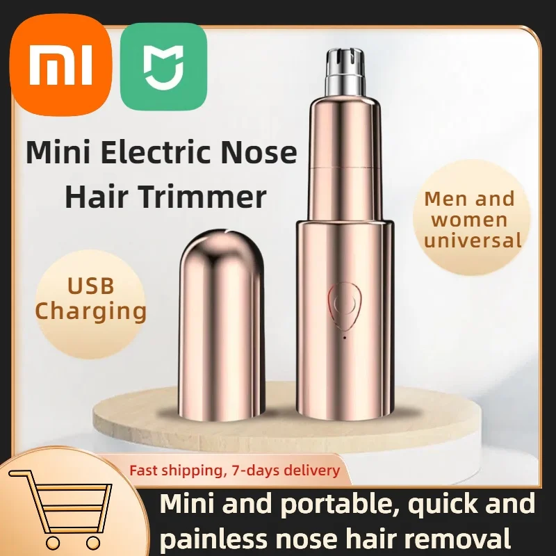 Xiaomi Mini Electric Nose Vlasy Zastrihovač pre mužov a ženy nabíjateľný prenosný nos s vlasmi holiaci strojček bezbolestný a efektívny