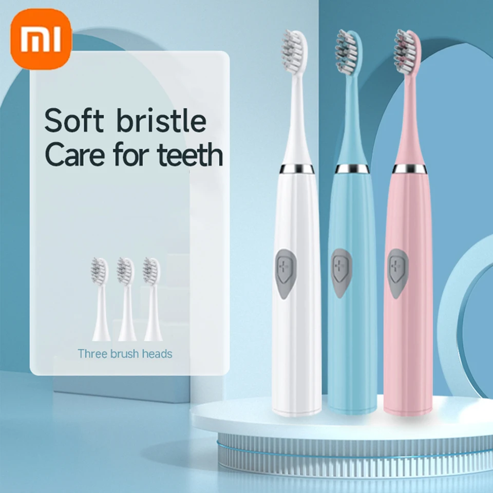 Xiaomi Nová elektrická zubná kefka pre dospelých čistič zubov Soft Dupont Bristle Prenosná batéria Endurance IPX6 Vodotesná perorálna starostlivosť