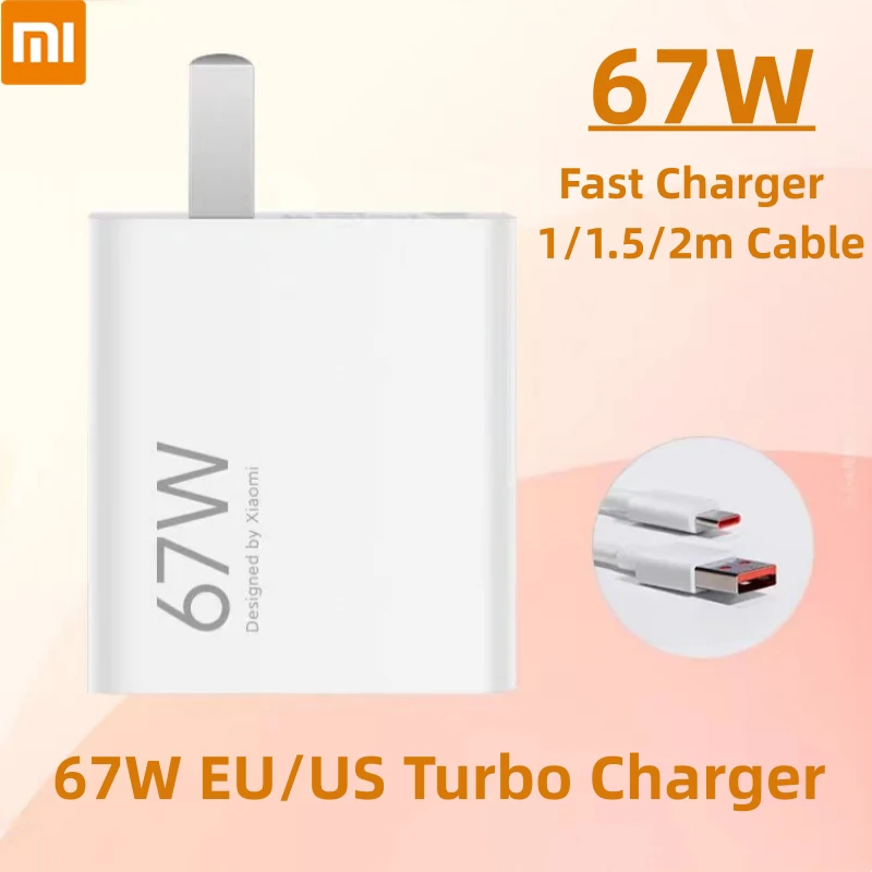 Xiaomi Original 67W Turbo Fast Charger Eu/US Plug 6a 1/1,5/2M Typ C Kábel pre Mi 13 12 11 POCO X5 X4 PRO REDMI POZNÁMKA