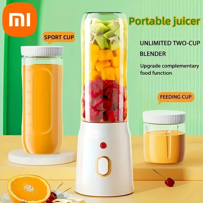 Xiaomi prenosný bezdrôtový mixér elektrický ovocný stroj pre čerstvé ovocie 10 čepele Pomocný potravinový stroj 1500 mA mixér