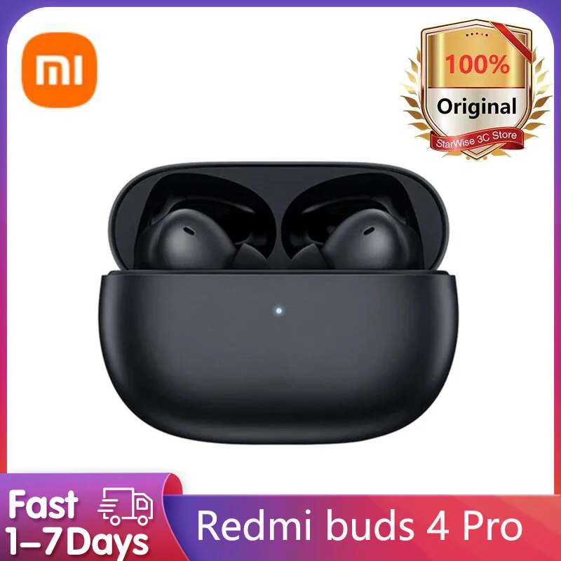 Xiaomi Redmi Buds 4 Pro Wireless Bluetooth slúchadlá Smart Wear Wear Parbud hluk, ktorý dosahuje slúchadlá s mikrofónom IPX4 náhlavnou súpravou