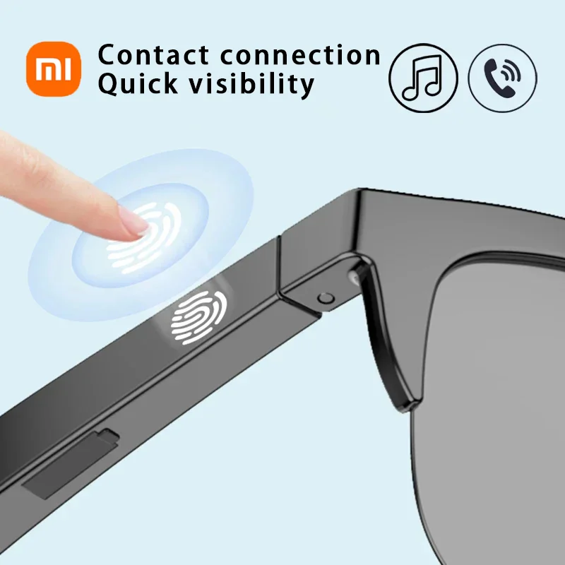 Xiaomi Smart Bluetooth V5.3 Slnečné okuliare zavolajte vonkajšie športové slúchadlá Hifi Black Technology Anti-Touch UV pre mužov Ženy