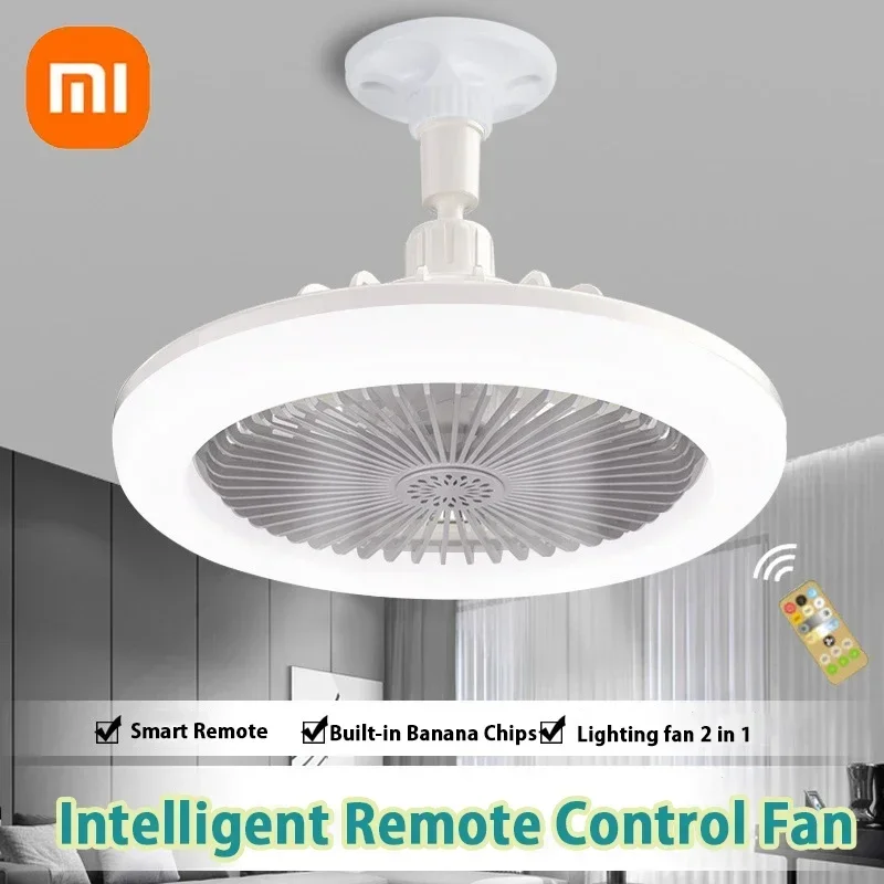Xiaomi stropný ventilátor so základňou prevodníka osvetľovacej lampy s diaľkovým ovládaním stropný ventilátor ventilátora pre spálňu bývanie doma tiché 3 rýchlosti