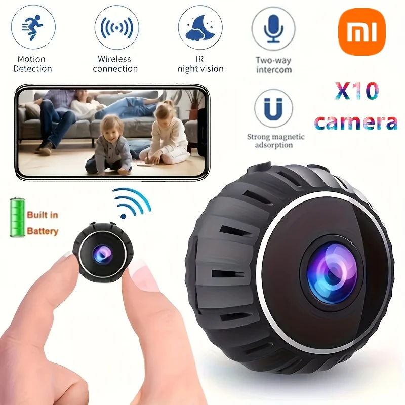 Xiaomi X10 HD Mini Camera 1080p Home WiFi Bezpečnostná kamera Wireless Nanny Cam Monitorovanie dieťaťa Detekcia Motion Smart Recorder