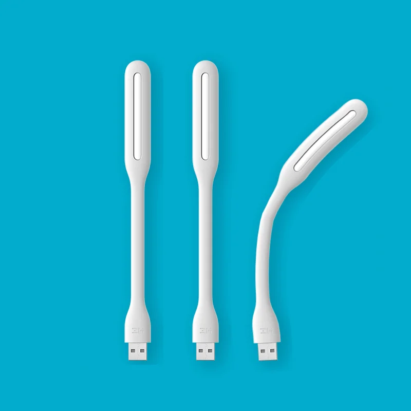 Xiaomi Youpin ZMI Prenosné USB LED svetlo s prepínačom, 5 úrovne jasu USB pre notebook pre notebook Power Bank notebook Bendable Light Body