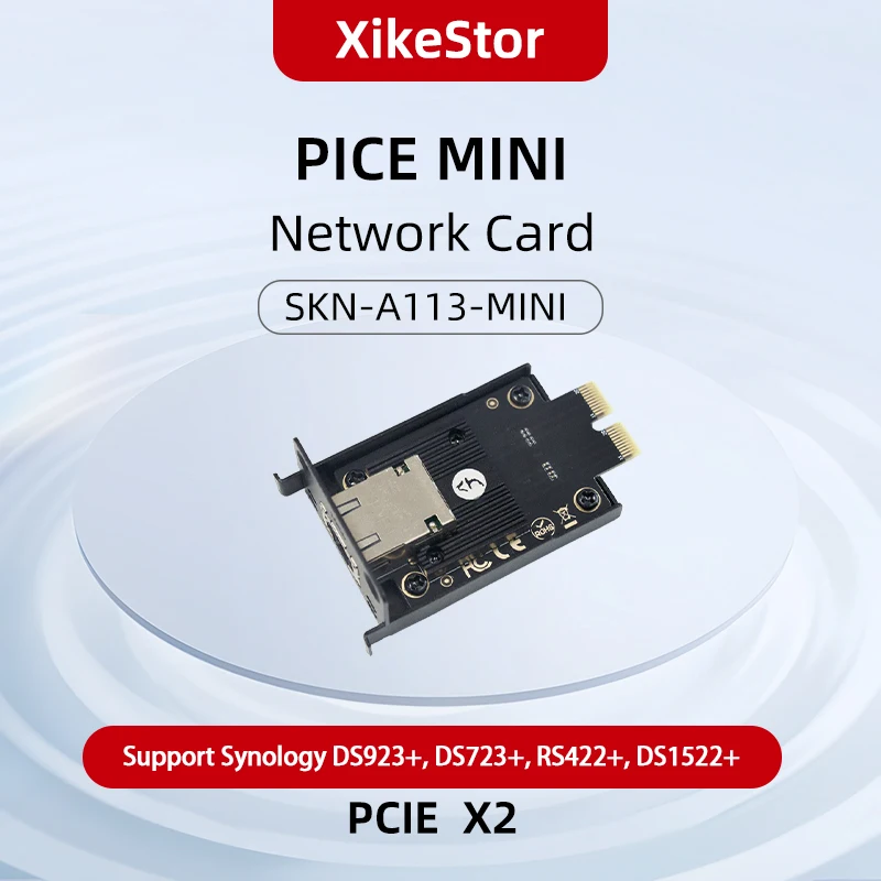 Xikestor Marvel AQC113C 10G Chip PCIEX2 MINI 10 GIGABIT ETHERNET CARD KOMPATIBAL SOMORIGHT +, SKN-A113-MINI