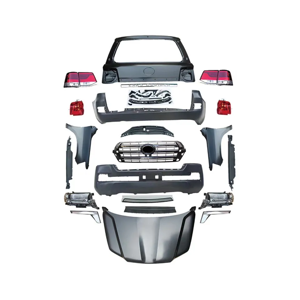 Xinda dodáva Land Cruiser 200 FJ200 2012 2016 predné a zadné súpravy Body Body s mriežkovými svetlometmi Taillight Fender Body Kit