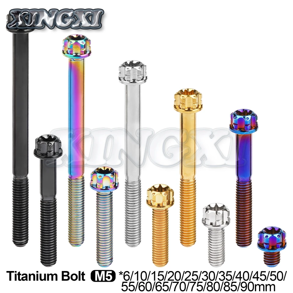 Xingxi Titán zliatiny skrutiek M5x6-90 mm príruba T25 Torx hlava skrutky pre deväť teľacích motorov na bicykli motocykla bicykla