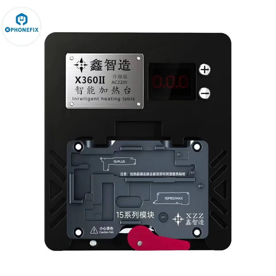 Xinzhizao xzz x360 inteligentné vykurovacie predhrievacie moduly formy pre iPhone 16 -16 Pro Max