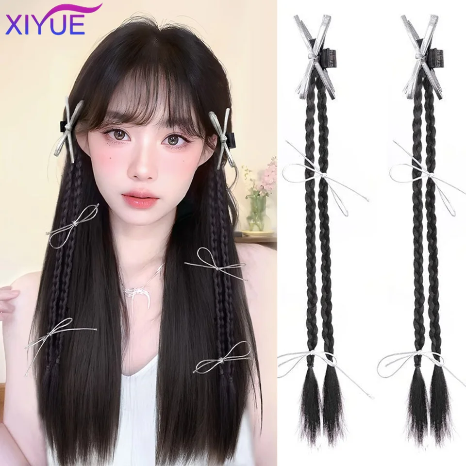 Xiyue Syntetická parochňa Žena Ponytail Accessories Hot Girl Boxing Braids Twist copy